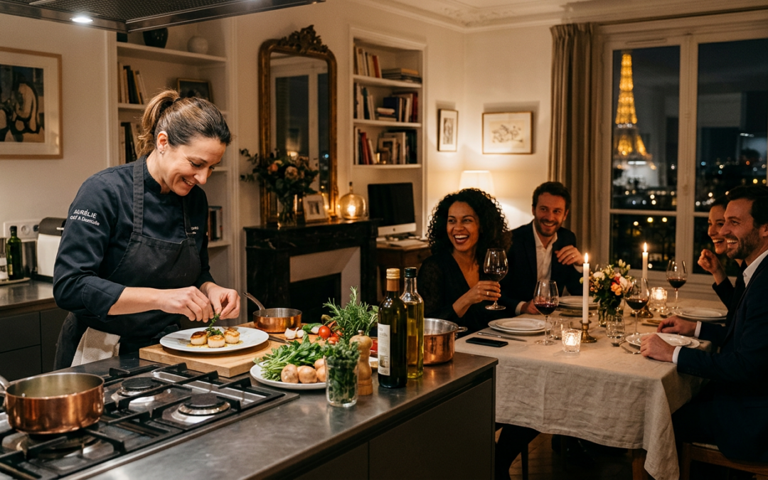 Dîner privé à domicile à Paris - chef à domicile